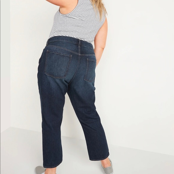 Old Navy Slouchy Straight Cropped Jeans - Picture 5 of 5
